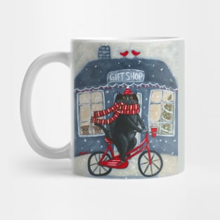 Christmas Gift Shop Bicycle Ride Mug